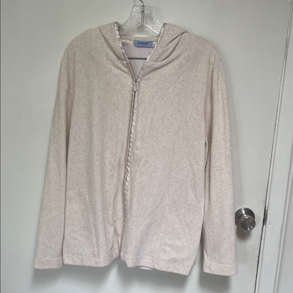 Pacer Cream Zip-Up Jacket